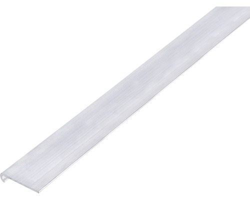 Profilé de finition rond Alu nature 26x6x1,3 mm, 1 m Baguette profilée en plastique