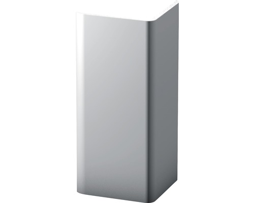 Angle de protection aluminium argenté non perforé 20 x 20 x 1500 mm