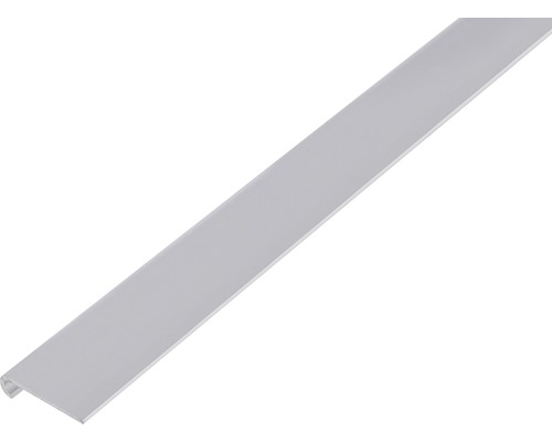 Abschlussprofil rund Alu silber eloxiert 26x6x1,3 mm, 1 m Profilleiste
