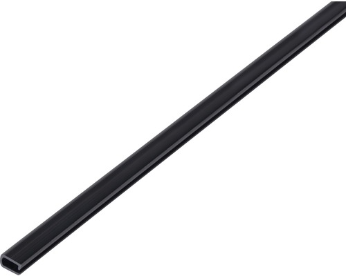 Profilé d'encadrement PVC noir 7x4x0,5 mm, 1 m