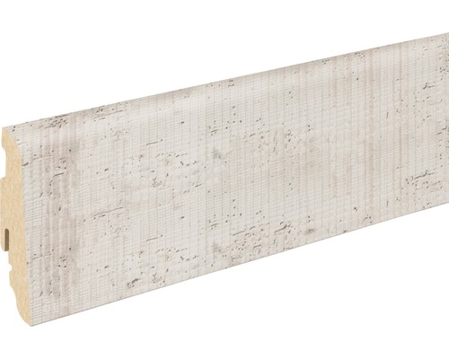 SKANDOR Sockelleiste Skeena Eiche FU060L19 x 58 x 2400 mm Sockelleiste aus Holz mit Dekor