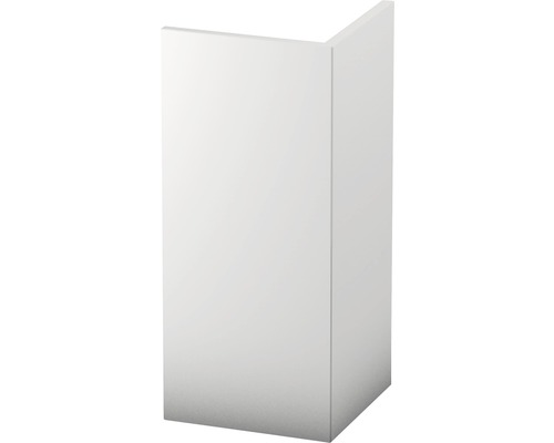 Angle de protection PVC rigide blanc non perforé 20 x 20 x 2500 mm