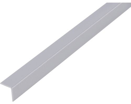 Profilé d'angle PVC gris alu 10x10x1 mm, 1 m