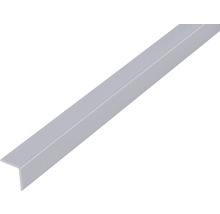 Profilé d'angle PVC gris alu 15x15x1 mm, 1 m-thumb-0