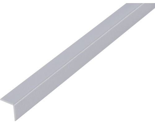 Profilé d'angle PVC gris alu 15x15x1 mm, 1 m-0