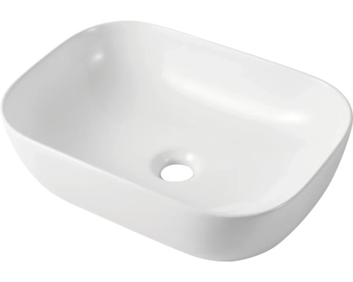 Lavabo à poser basano Lamia 46,5 x 33 cm blanc brillant AB8417