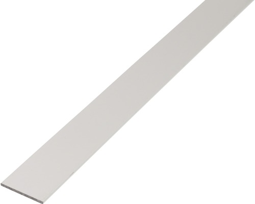 Barre plate alu argent anodisé, 60x3 mm, 1 m