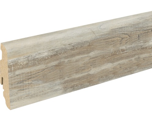 SKANDOR Sockelleiste Dynamic Plus FOKI194 FU60L 19 x 58 x 2400 mm Fußleiste mit Holzstruktur