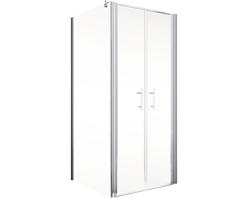 Eckdusche mit zwei Schiebetüren