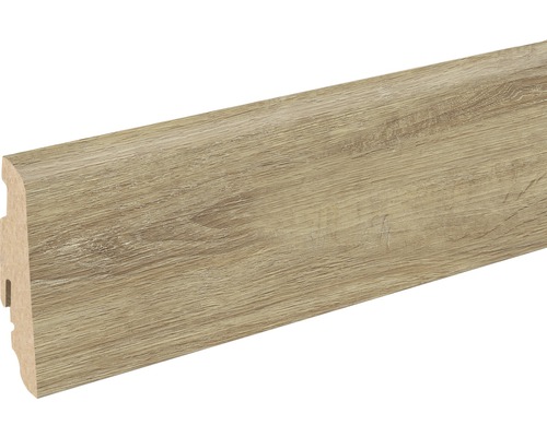 SKANDOR Sockelleiste Eiche gekälkt FOEI703 FU60L19 x 58 x 2400 mm Sockelleiste aus Holz mit Holzoptik