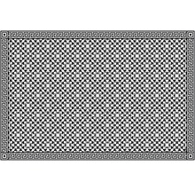 Tapis avec motif géométrique et motif de méandre