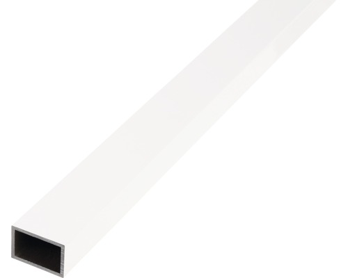 Tube rectangulaire alu blanc 30x20x2 mm, 2,6 m