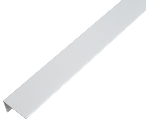 Profilé d'angle PVC gris alu 25x15x1 mm, 1 m