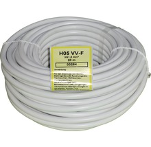 Tuyau flexible H05 VV-F 3G1,5 mm² 20 m blanc-thumb-2