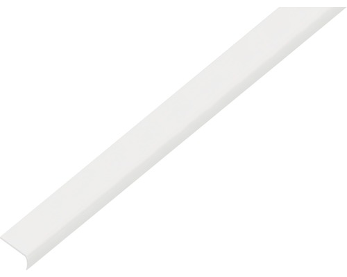 Abschlussprofil rund selbstklebend PVC weiß 19x7x1 mm, 1 m Kunststoff Abschlussprofil