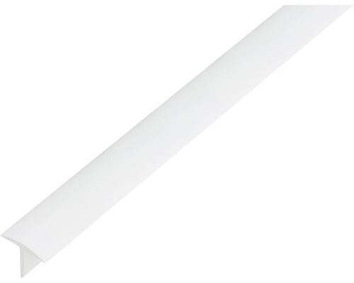 Profilé en T PVC blanc 25x18x2 mm, 1 m