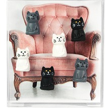 Dekomagnete Katze 6er-Set