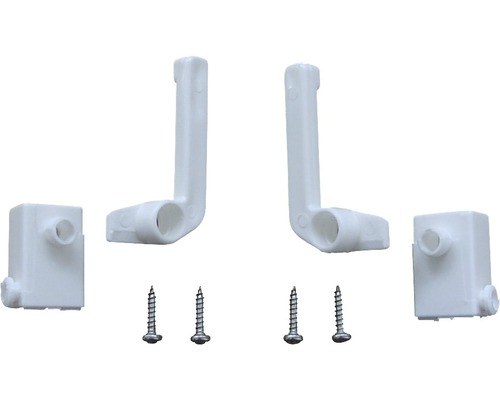 Pièce de rechange : taloche pour fenêtre à ouvrant basculant blanc (lot = 2 pièces) Set de raccordement de bidet avec deux fixations et vis