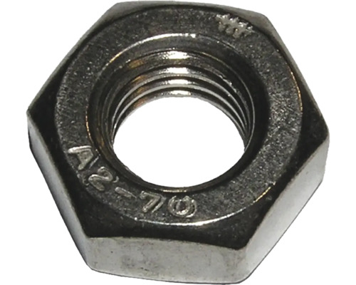 Écrou hexagonal filetage 1/4" (simil. DIN 934) acier inoxydable A2, 25 unités