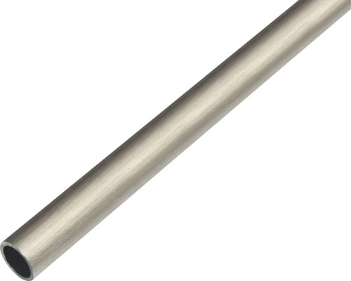 Tube rond alu design acier inoxydable foncé Ø 8 mm, 1 m