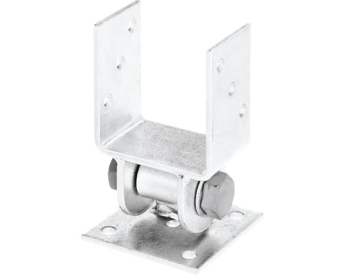 Supports de poteau pour murs étroits 91x60x100 mm galvanisés à chaud