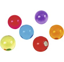 Dekomagnete Kugel Bolla 6er-Set bunt