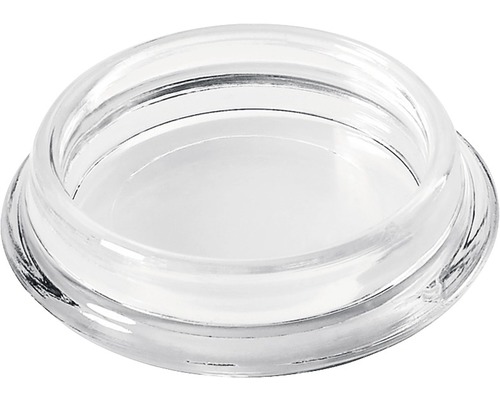 Dessous de pieds de meuble ronds Ø 30 mm transparent 50 pièces