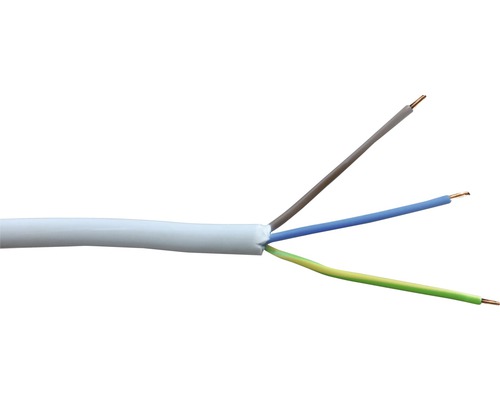 Mantelleitung NYM-J 3x1,5 mm² 100 m grau Elektrisches Kabel mit mehreren Adern