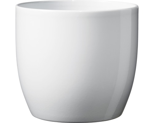 Blumentopf Soendgen Basel Keramik Ø 14 H 13 cm weiß glänzend Weißer Pflanztopf aus Keramik