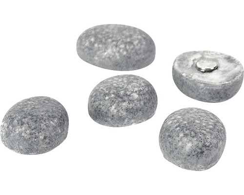 Dekorative Magnete in Steinoptik, fünf Stück