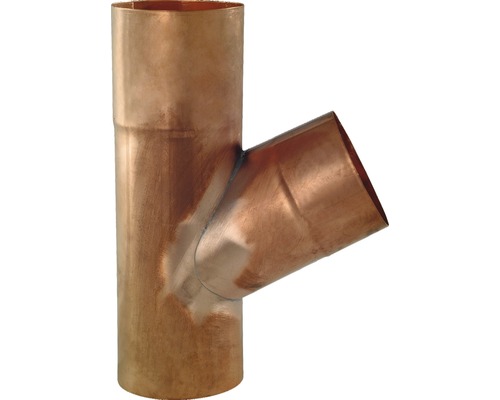 Dérivation de tuyau Zambelli cuivre rond 72° DN 80 mm