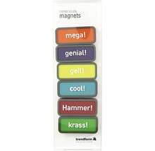 Dekomagnete Cool 6er-Set bunt