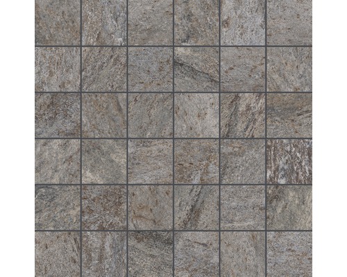 Carrelage mosaïque Quarzite gris 30 x 30 x 0,93 cm