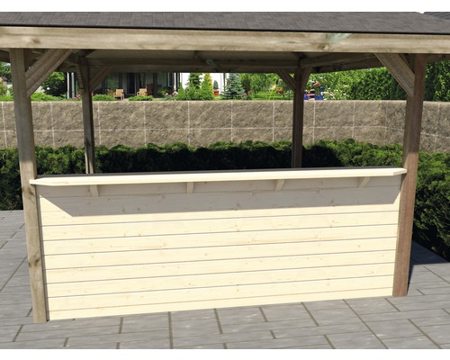 Contre-mur weka pour tonnelle 294x294 cm naturel Contre-mur weka pour tonnelle 294x294 cm naturel