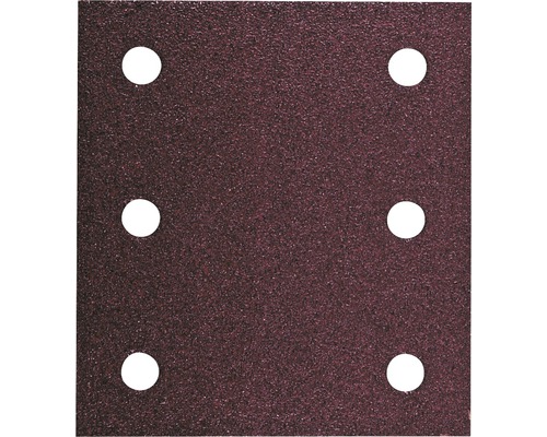 Feuille abrasive pour ponceuse vibrante 114x104 mm, grain 40, lot de 10