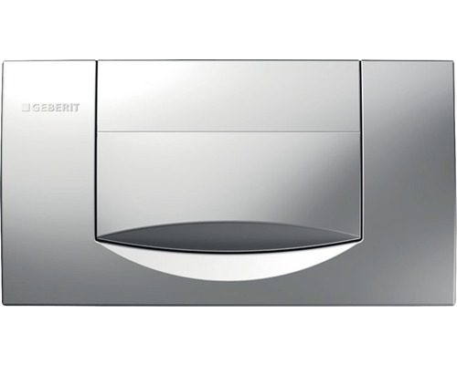 GEBERIT Betätigungsplatte 200F Platte chrom matt / Taster chrom matt 115.222.46.1 Geberit Logo Betätigungsplatte für Spülkasten