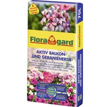 Floragard Aktiv Balkon- und Geranienerde, 70 Liter