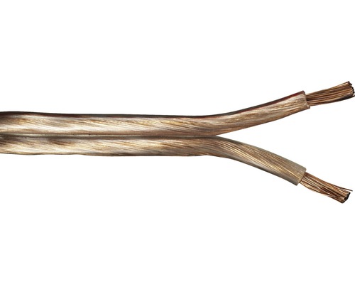 Câble pour haut-parleur LS-FL 2x4,0 mm² 20 m transparent Câble de haut-parleur
