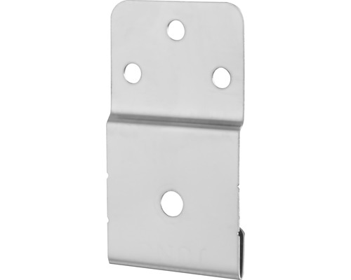 Zambelli Haften für Traufblech aus Edelstahl Pack = 50 St Metallhalter mit Befestigungslöchern