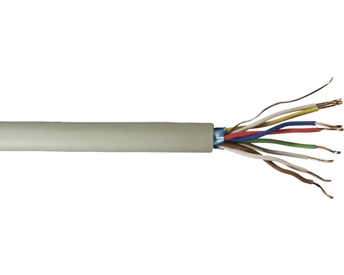 Ligne téléphonique JY(ST)Y 4x2x0.6 mm 50 m Câble électrique avec fils colorés exposés
