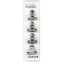 Magnetclip Mini-Graffa 4er-Set verchromt-thumb-1