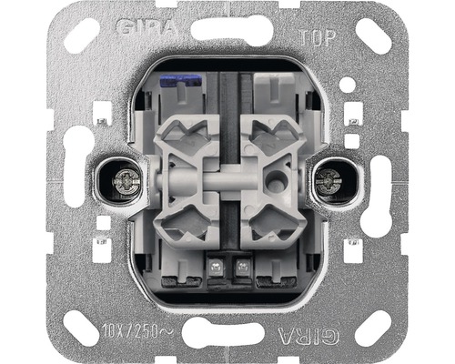 Interrupteur de commande Double poussoir insert Gira argent Interrupteur de commande Double poussoir insert Gira argent