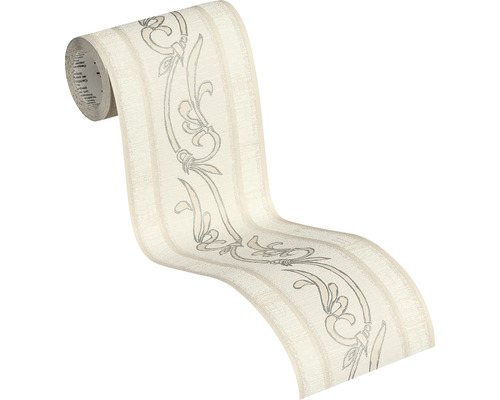 Frise de papier peint avec motif floral sur rouleau