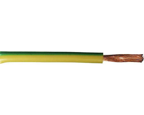 Conducteur H07 V-K 1G6 mm² vert/jaune au mètre