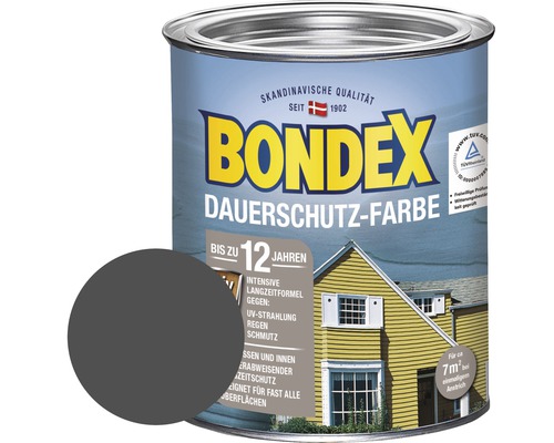 BONDEX Holzfarbe-Dauerschutzfarbe schiefer 750 ml-0