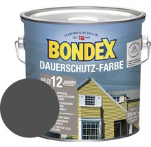 Peinture de protection longue durée Bondex dans un pot avec un exemple de couleur