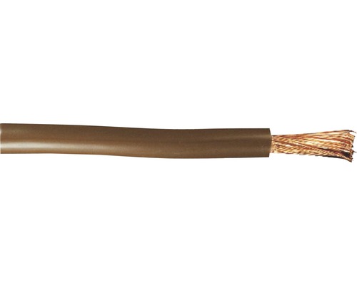 Aderleitung H07 V-K 1x10 mm² braun Meterware Elektrokabel mit Kupferlitze und Ummantelung
