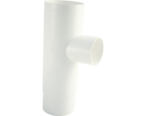 Embranchement de tuyau plastique Marley rond 87 degrés blanc signalisation RAL 9016 DN 75/53 mm