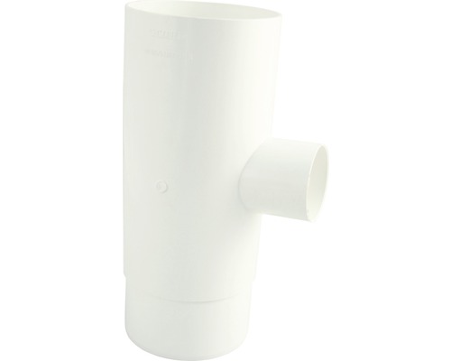 Embranchement de tuyau plastique Marley rond 87 degrés blanc signalisation RAL 9016 DN 105/53 mm