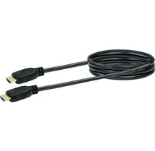 Schwarzes HDMI Kabel mit zwei Anschlüssen